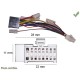 CABLE SPECIFIQUE AUTORADIO ISO PANASONIC 16 pins 22 x 11