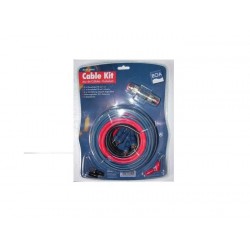 KIT CABLE RCA + CABLE ALIM 20MM2 + PORTE FUSIBLE + FUSIBLE + 4 COSSES