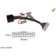 CABLE SPECIFIQUE AUTORADIO ISO PIONEER 25CM 9