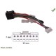 CABLE SPECIFIQUE AUTORADIO ISO PIONEER 25CM 7