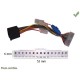 CABLE SPECIFIQUE AUTORADIO ISO PIONEER 25CM 4