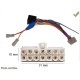 CABLE SPECIFIQUE AUTORADIO ISO AIWA 25CM 2 X 7VOIES