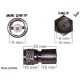 ADAPTATEUR POUR ANTENNE MINIUHF-FME MOTOROLA 5 PIECES (8995Ix5)