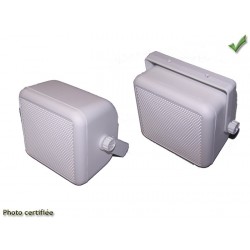 HAUT-PARLEUR BOX D100 BICONE 30W BLANC (GK4010I+51028Bx2)