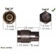 ADAPTATEUR POUR ANTENNE TNC-FME 5 PIECES