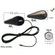 ANTENNE GSMDCS PARE BRISE INTERIEUR ET EXTERIEUR 0dB