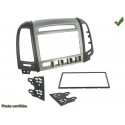 Kit 2 din hyundai santa fe 2011 gris avec 4 boutons en facade