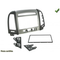 Kit 2 din hyundai santa fe 2011 gris avec 3 boutons en facade