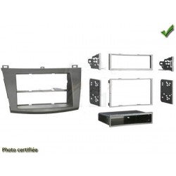 Facade autoradio mazda 3 2009 simple ou double din noir