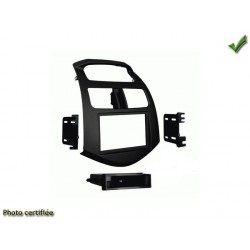 Facade autoradio chevrolet spark 2013 simple din ou double din noir mat