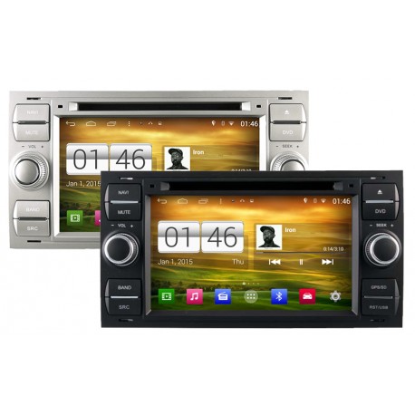 Autoradio Android 4.4.4 Wifi GPS Waze Ford Kuga, C-Max, S-Max, Fiesta, Focus, Fusion, Transit, Mondeo