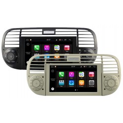 AUTORADIO GPS FIAT 500 BLANC OU NOIR