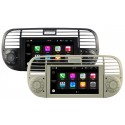 AUTORADIO GPS FIAT 500 BLANC OU NOIR